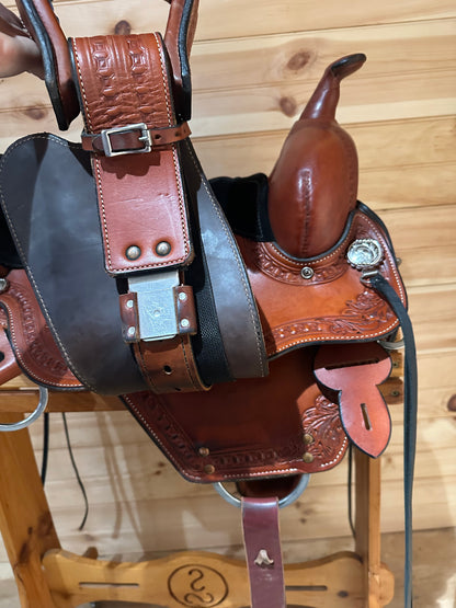 17” Circle Y Sheridan Flex2 Western Trail Saddle Model 1572
