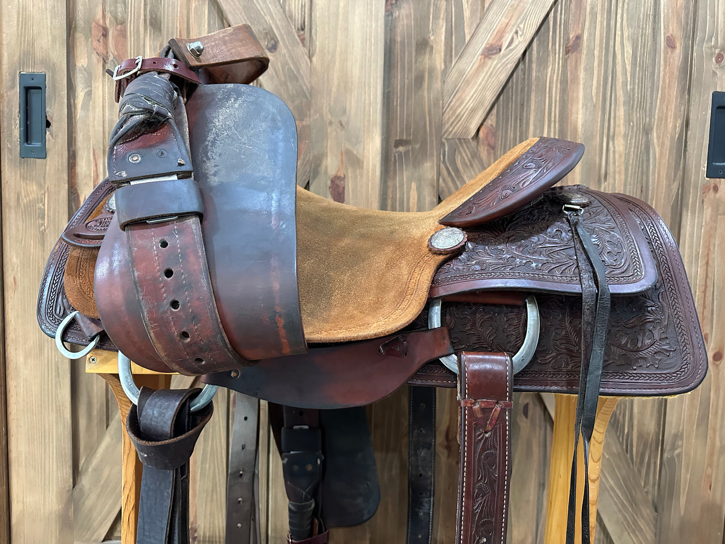 16.5” Billy Cook Ranch Cutter Western Saddle Model 6300 - w/ Nettles