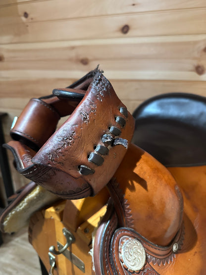16” Circle Y Topeka Flex-Lite Western Trail Saddle Model 1551