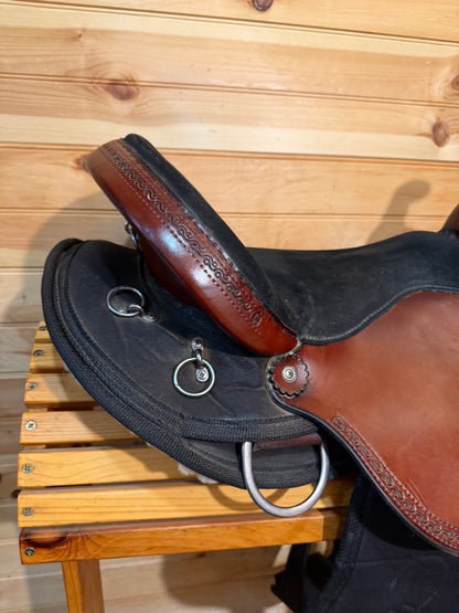 16” Crest Ridge Saddlery Sentry Lite Western Trail Saddle