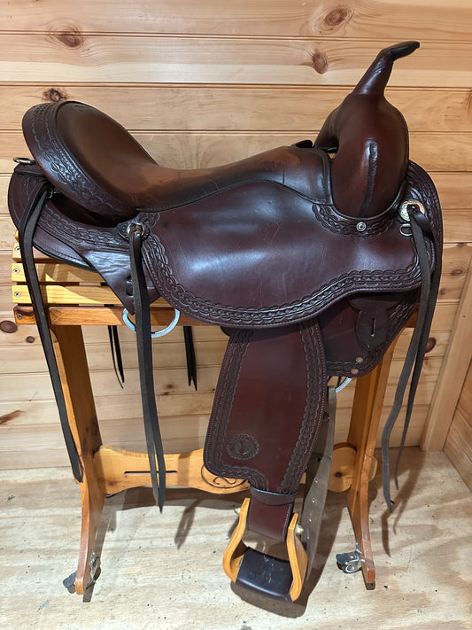 17” Circle Y Flagstaff Flex-Lite Western Trail Saddle Model 1571