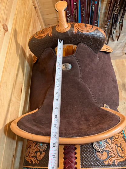 15” Klassy Cowgirl Turquoise Royale Barrel Racing Saddle - Limited Edition