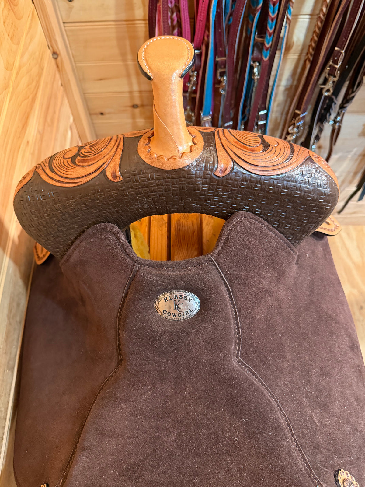 15” Klassy Cowgirl Turquoise Royale Barrel Racing Saddle - Limited Edition