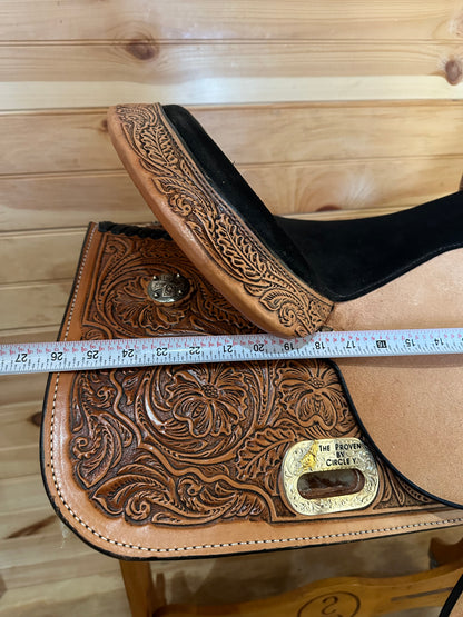 17” Circle Y The Proven Mansfield Western Barrel Saddle Model 6221