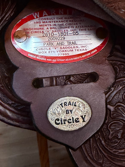 18” Circle Y Houston Western Trail Saddle Model 2610