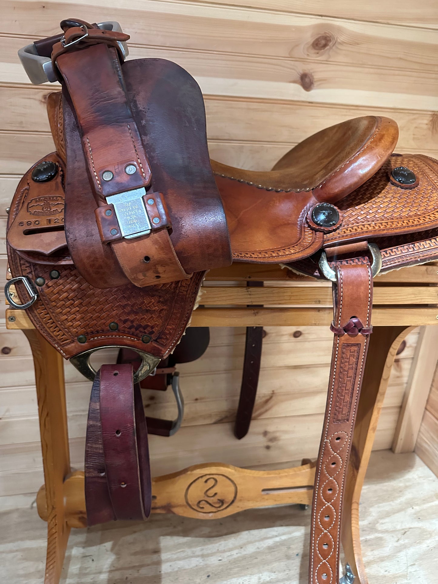 15.5” McCall Cow Horse  Western Saddle Model 690 1203