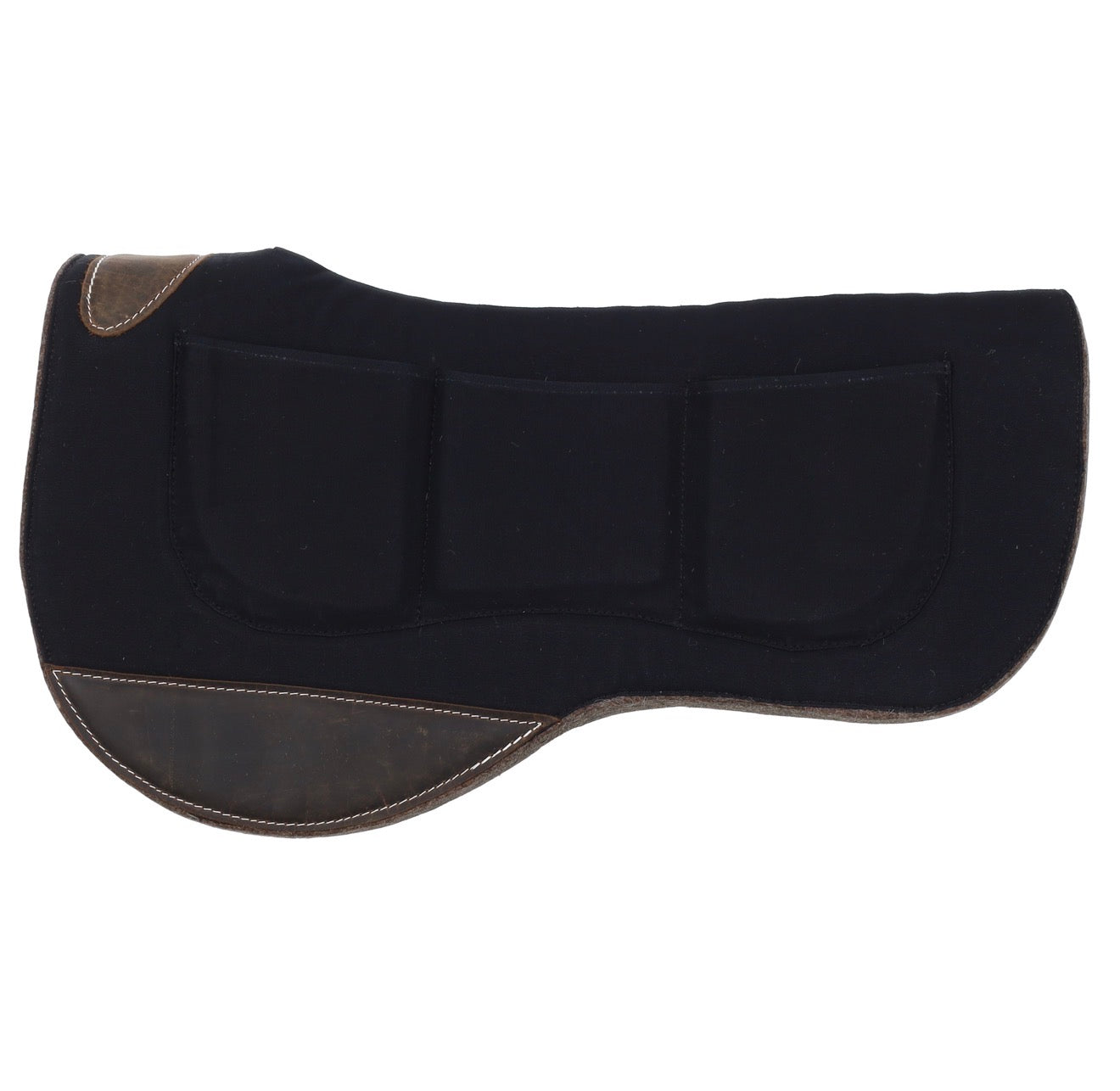 31" x 32" Contoured Shim Mohair Wool Bottom Barrel Round Skirt Saddle Pad