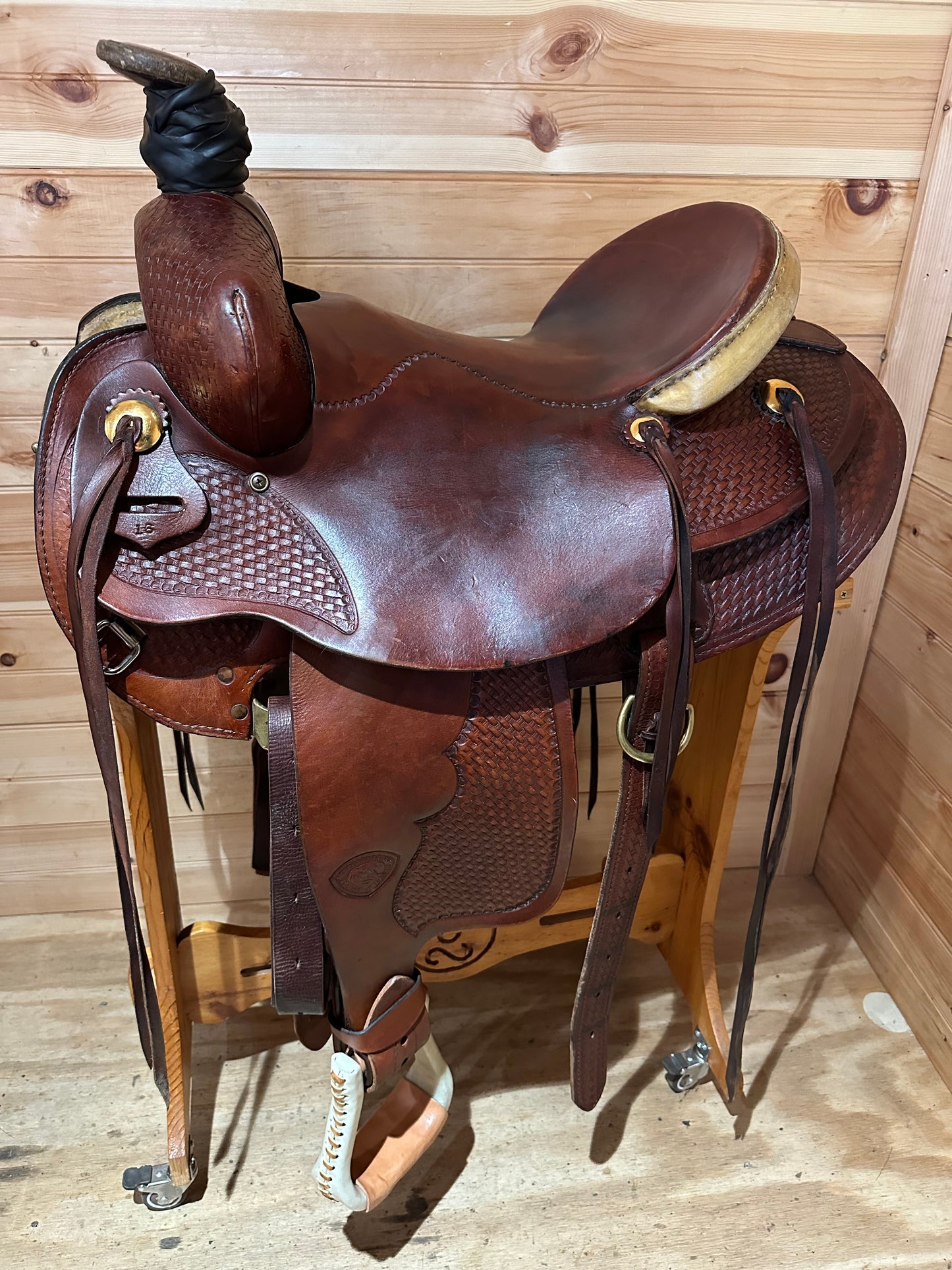 16” Tex Tan Hereford Association Ranch Roper Western Saddle