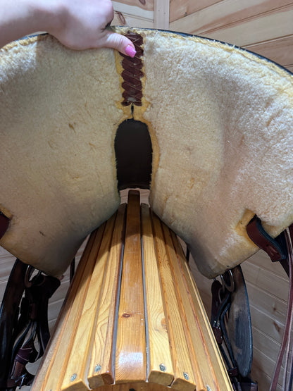 17.5” Big Horn Draft Western Saddle Model 1683