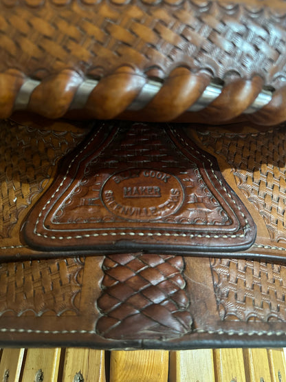 16” Billy Cook Maker Reiner Western Saddle Model 8905