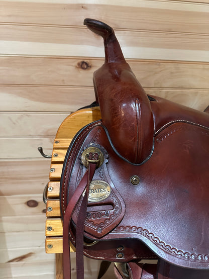 16” Crates Round Skirt Western Trail Saddle Model 400-4