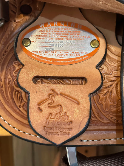 14” Circle Y High Horse Pasadena Show Western Saddle Model 6312