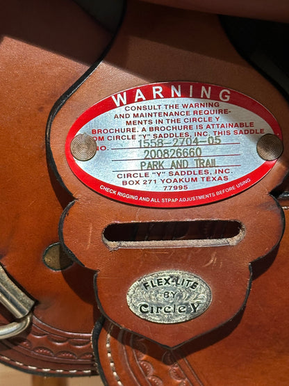 17” Circle Y Flex-Lite Western Trail Saddle Model 1558