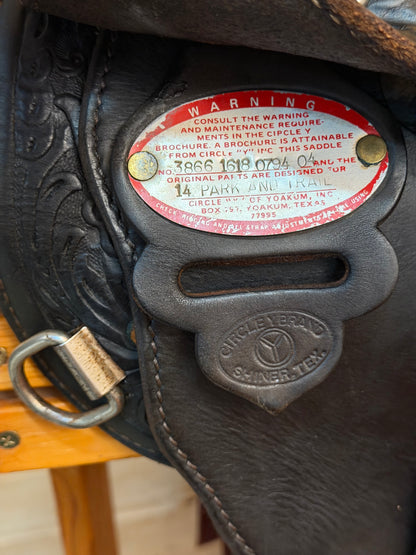16” Circle Y Equitation Western Show Saddle Model 3866
