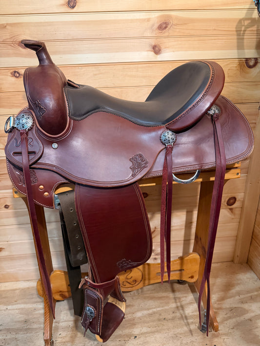 15.5” RW Bowman Will Rogers Model Western Trail Saddle