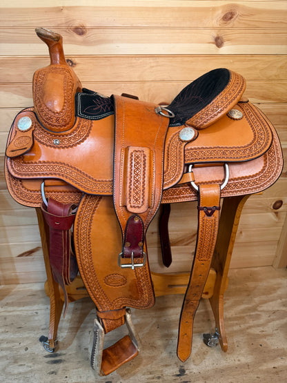 16” Billy Cook Maker Team Roper Sulphur, OK Western Saddle 2122