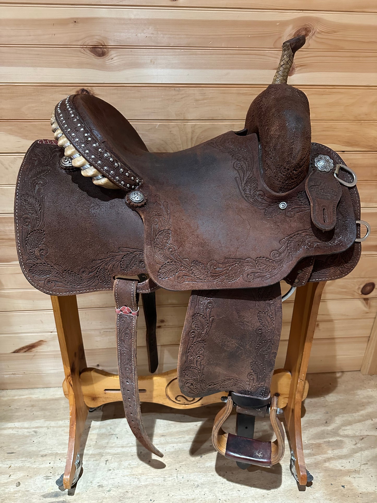 14.5” Reinsman Team Camarillo Barrel Racing Western Saddle Model 4231