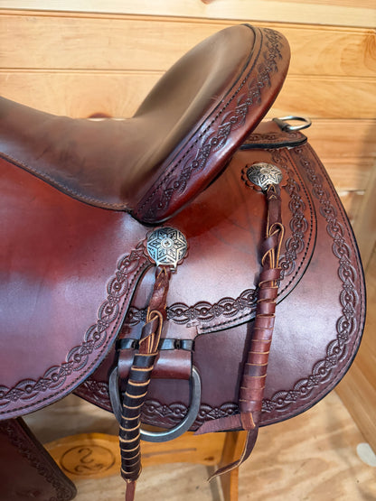 16” Circle Y Alpine Flex2 Western Trail Saddle Model 2377 (2018)