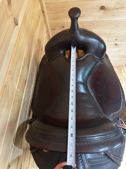 16” Circle Y Omaha Flex2 Western Trail Saddle Model 1554
