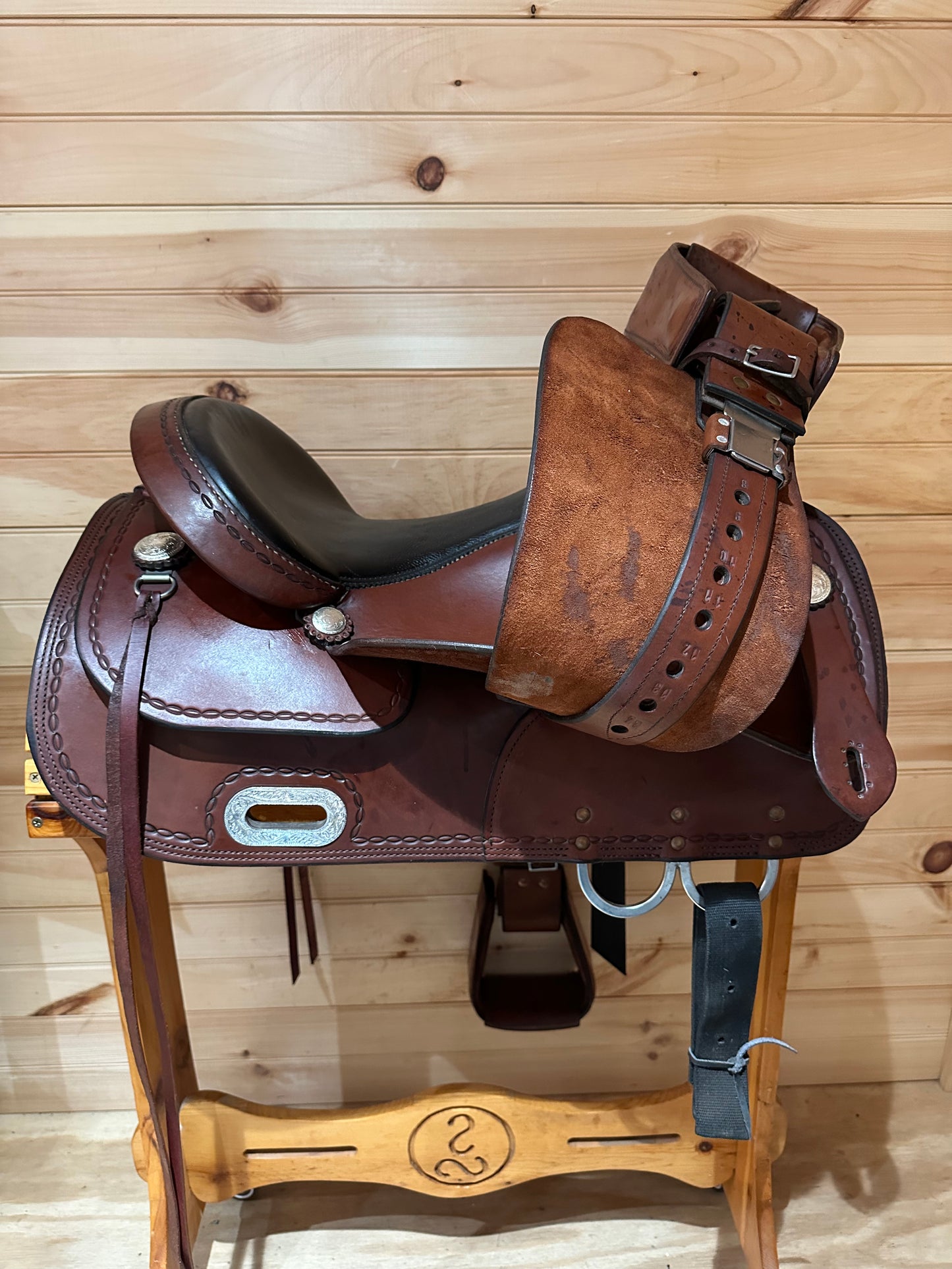 15” Double C Saddlery Western Trail Saddle Model CP 1308 03