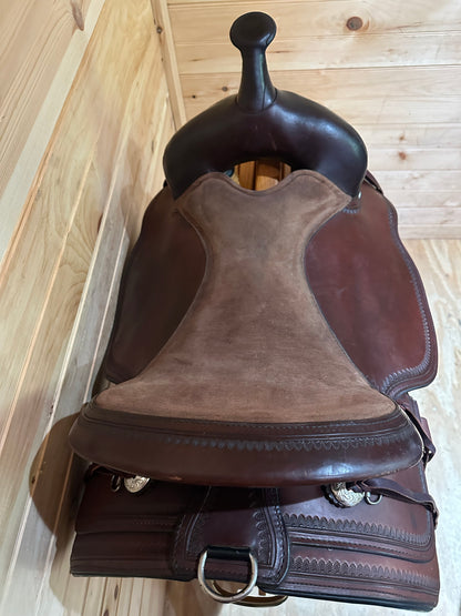 16” Circle Y Topeka Flex-Lite Western Trail Saddle Model 1651