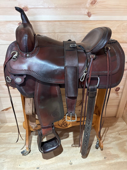 17” Circle Y Topeka Flex-Lite Western Trail Saddle Model 1651