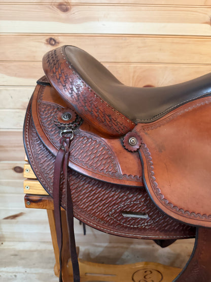 16.5” National Bridle Shop Tennessean Deluxe Western Saddle Model 2211
