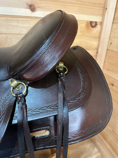 17” Big Horn Double Comfort Equi-fit Flex Western Trail Saddle Model 1658