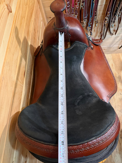 16” Crest Ridge Saddlery Sentry Lite Western Trail Saddle