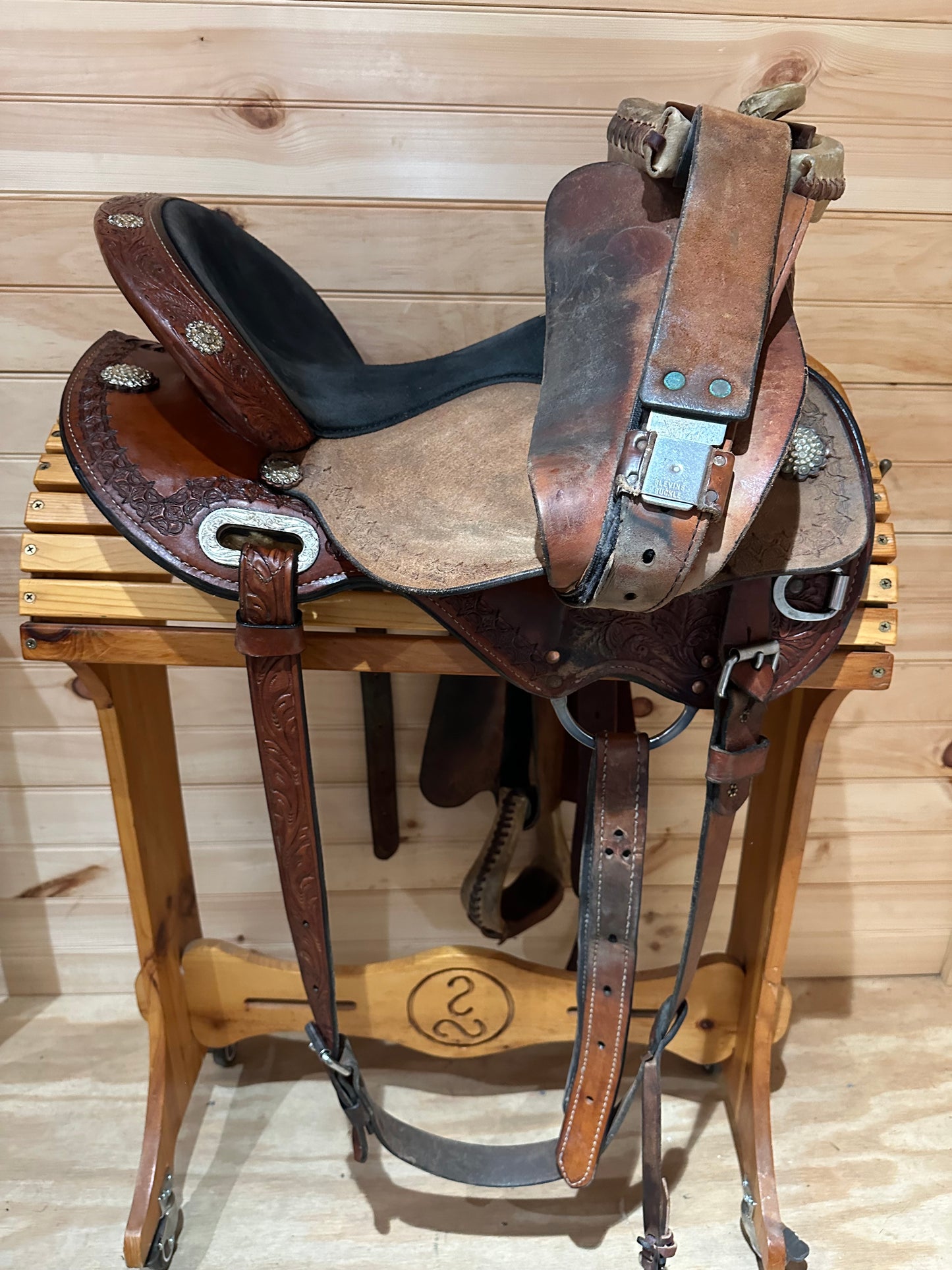 15” Circle Y Flex2 Kelly Kaminski Blaze Barrel Racing Saddle Model 1528