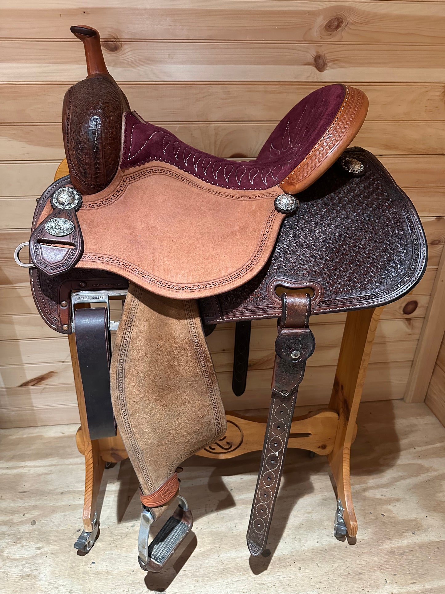 15” Martin Crown C Barrel Racing Saddle Model 4585