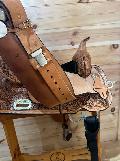 17” Circle Y The Proven Mansfield Western Barrel Saddle Model 6221