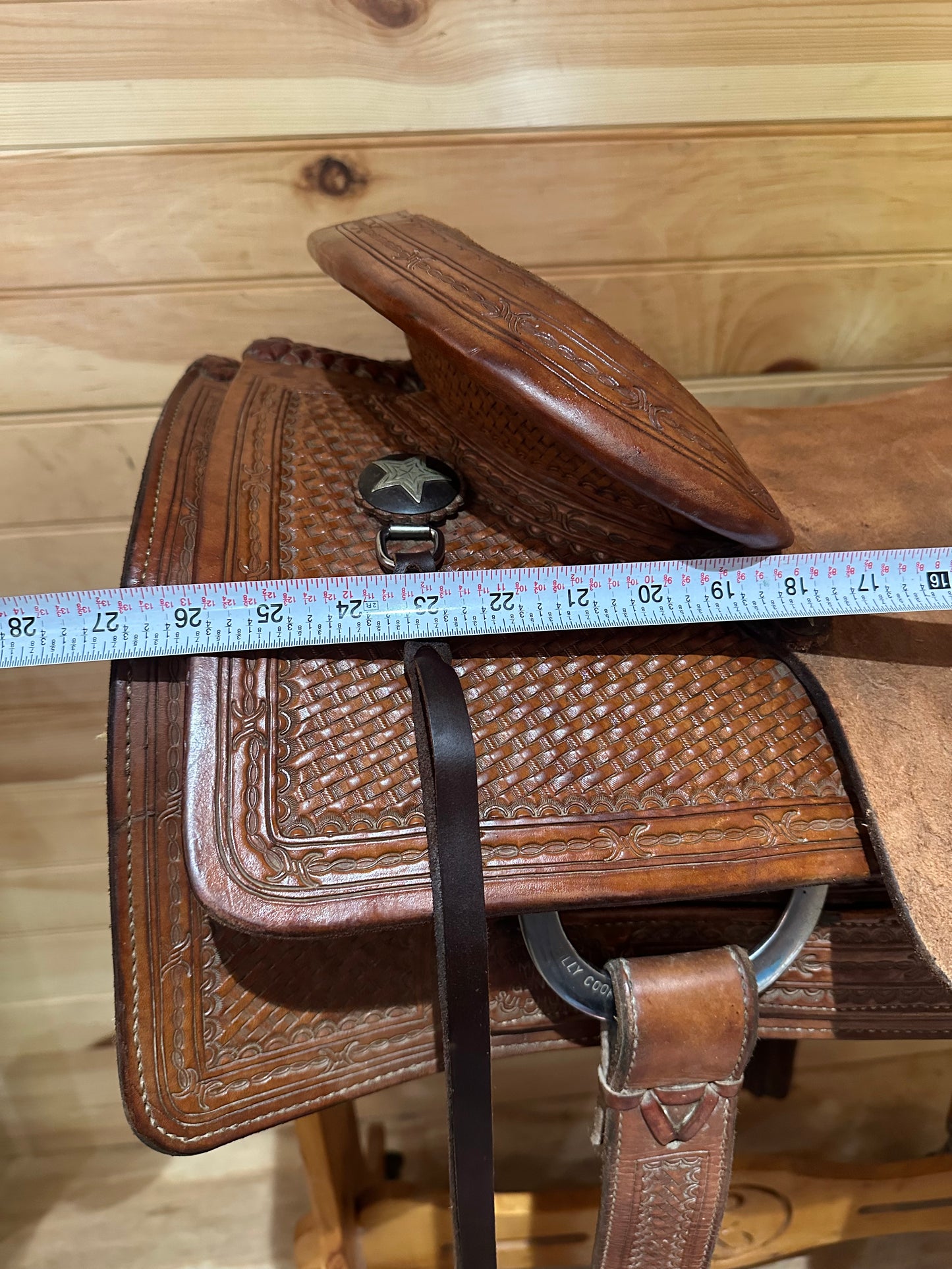 16.5” Genuine Billy Cook Basket Ranch Cutter Western Saddle Model 8965