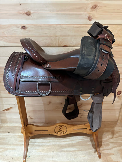 16” Circle Y Shawnee Flex-Lite Western Trail Saddle Model 1654