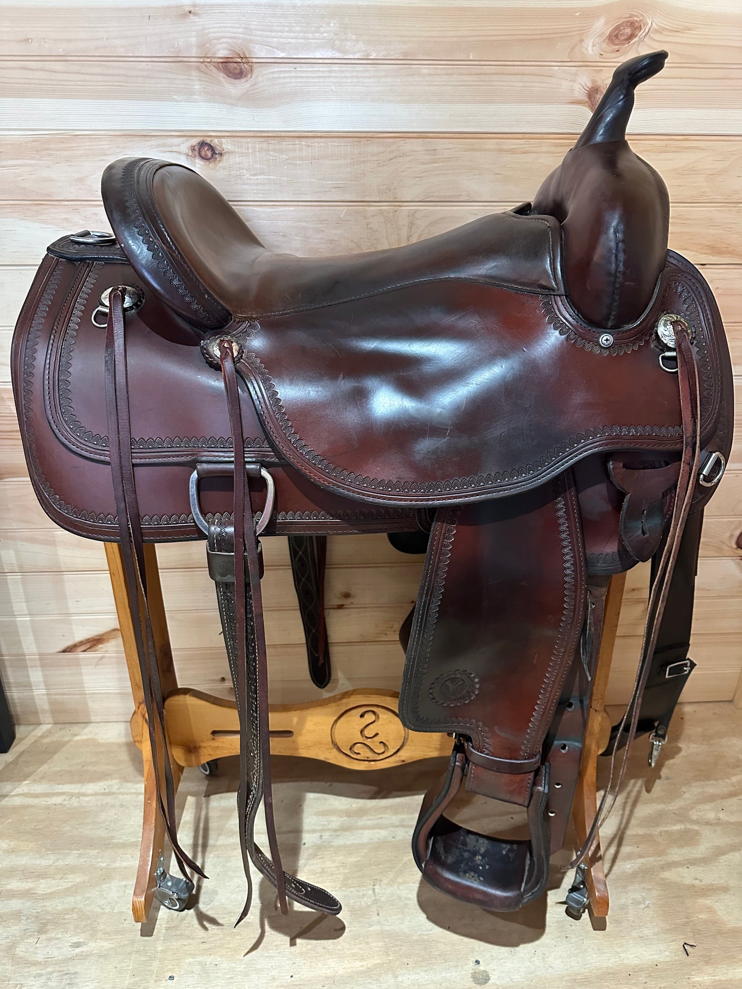 17” Circle Y Topeka Flex-Lite Western Trail Saddle Model 1651