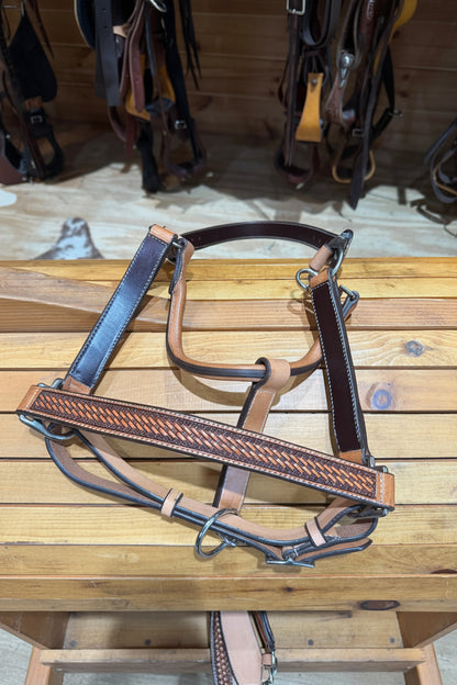 Professional’s Choice Medium Oil Basketweave Leather Halter