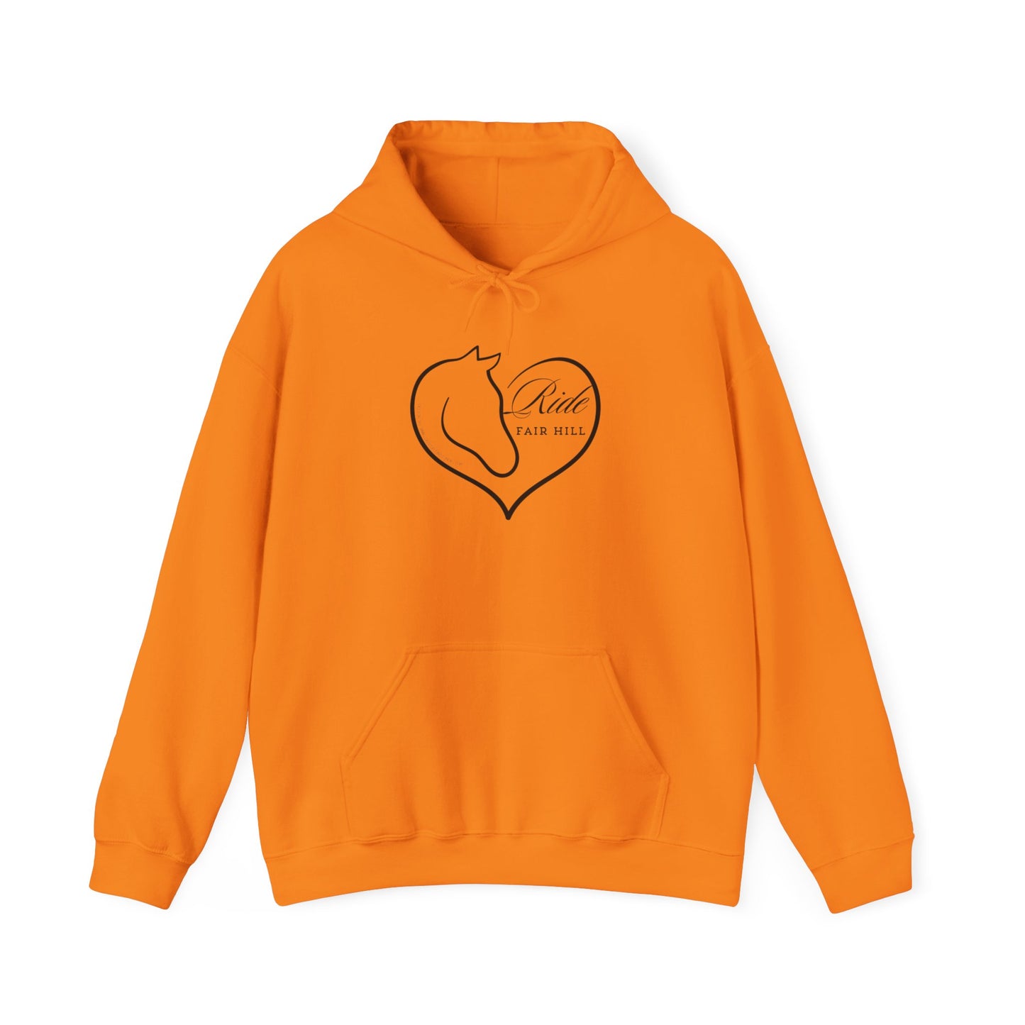 Hoodie - Ride Fair Hill Heart Logo Unisex Heavy Blend Sweatshirt