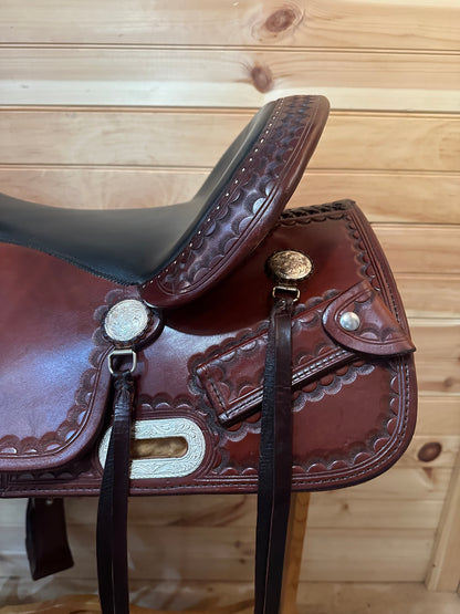 17” Billy Cook CJ Trail Sulphur,OK Western Saddle Model 1537