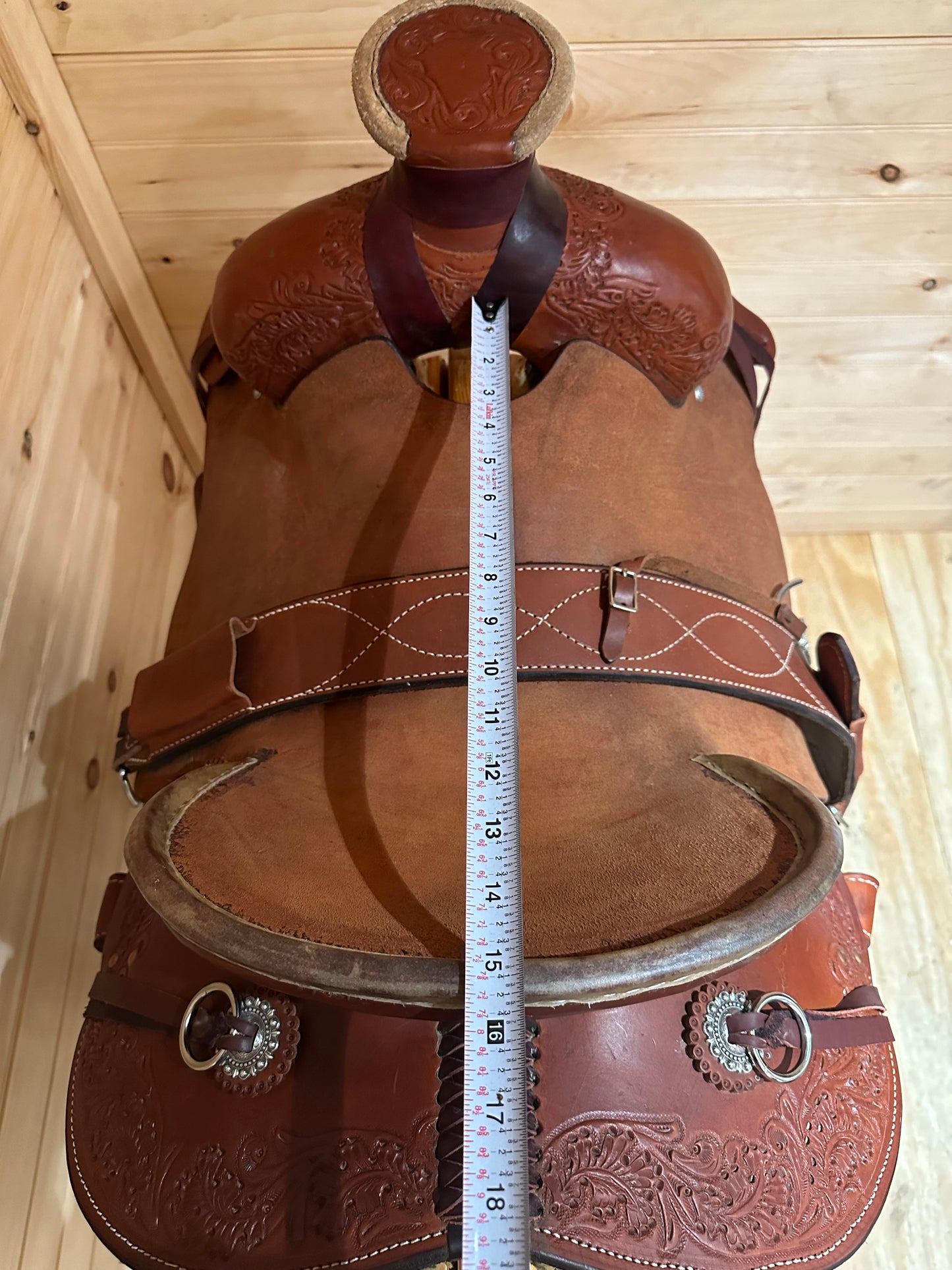 15” Hud Roberts Staci James Ladies Western Ranch Saddle by HR Saddlery