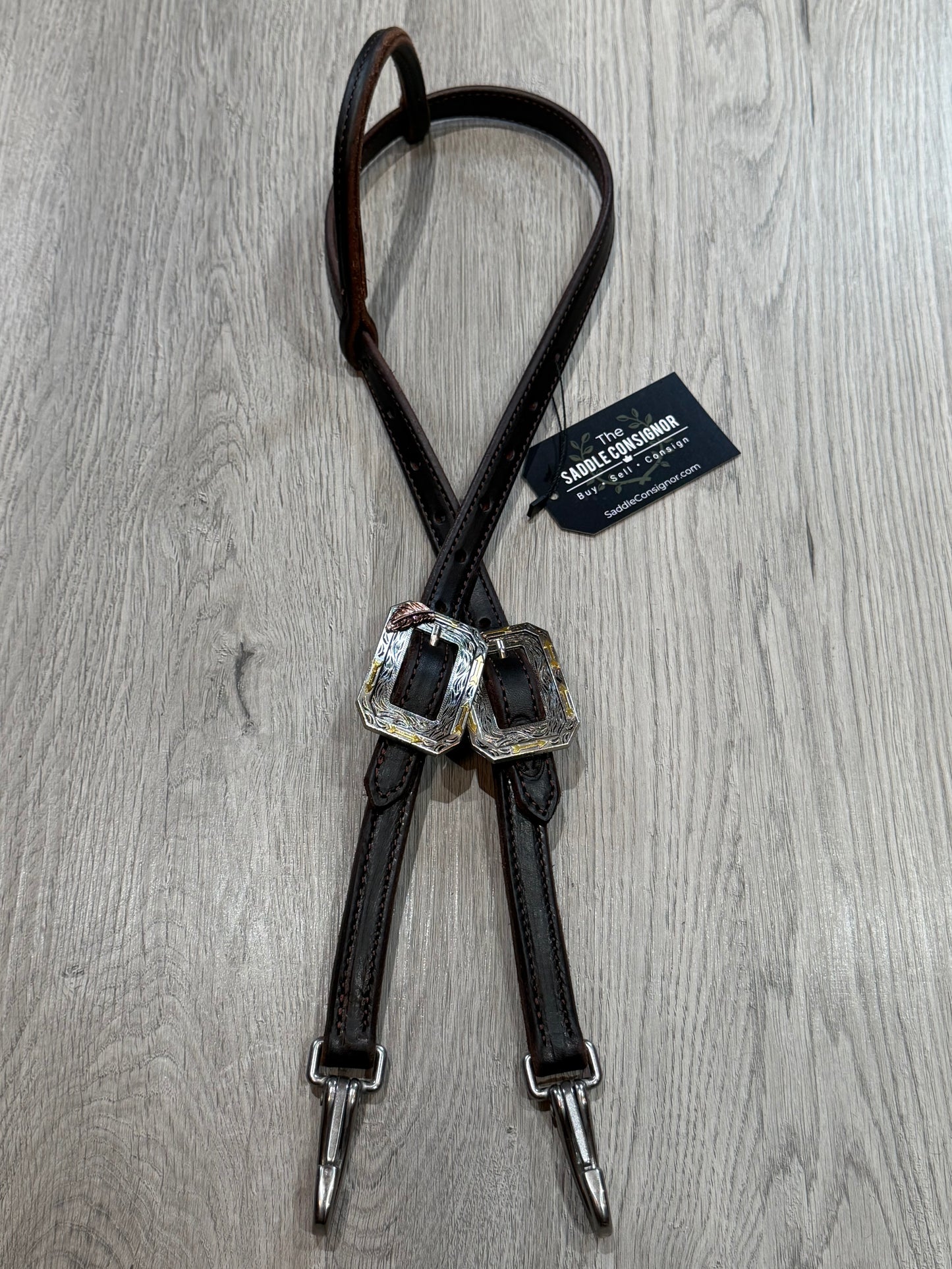 Feather & Arrow Quick Change One Ear Headstall– Premium Amish Leather by Spur Creek Tack