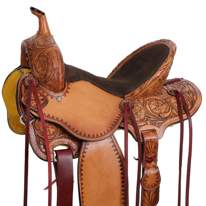 15” Double T Abilene Pencil Roll Barrel Racing Style Western Saddle