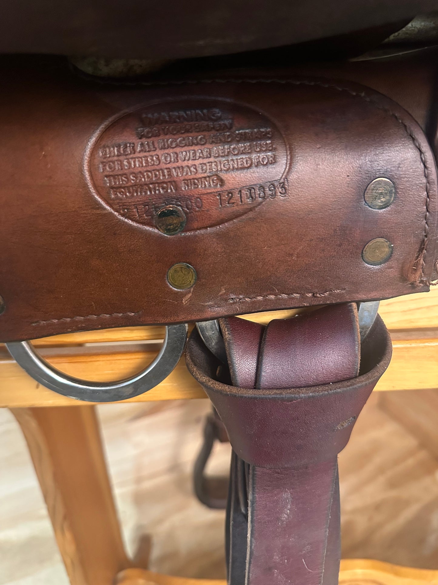 16” Circle Y Arabian Round Skirt Western Trail Saddle Model 2126