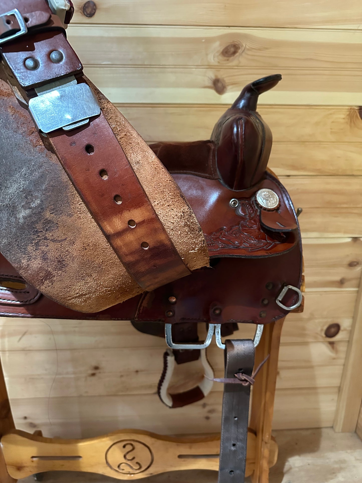 16” Tex Tan Hereford Prairie Rose Western Saddle 08-99686