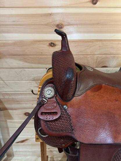 16” Billy Cook Maker Sulphur,OK Western Trail Saddle Model 1536