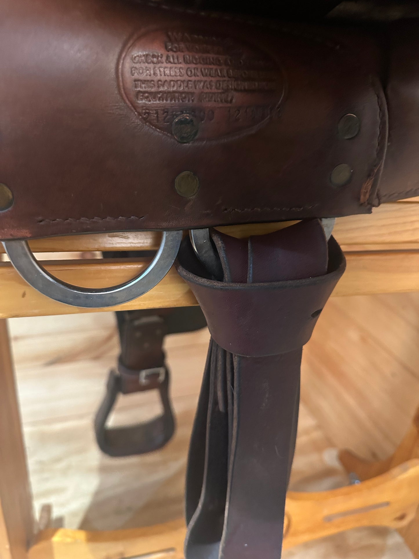 16” Circle Y Arabian Round Skirt Western Trail Saddle Model 2126