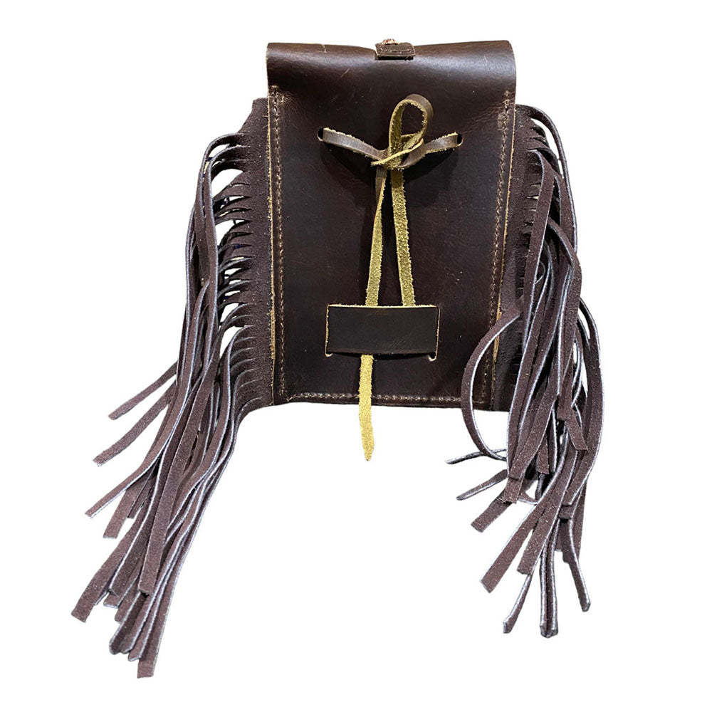 Showman Leopard Cowhide Rear Cinch Bag