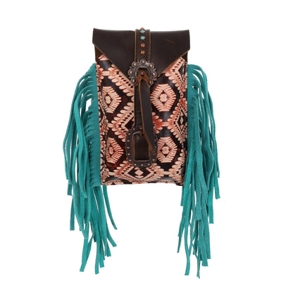 Showman High Plains Copper & Teal Rear Cinch Bag