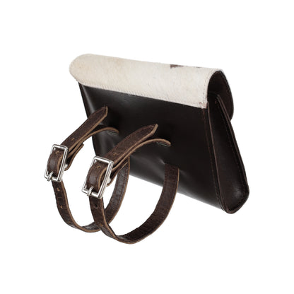 Showman Cowhide Dark Oil Leather Pommel Pouch