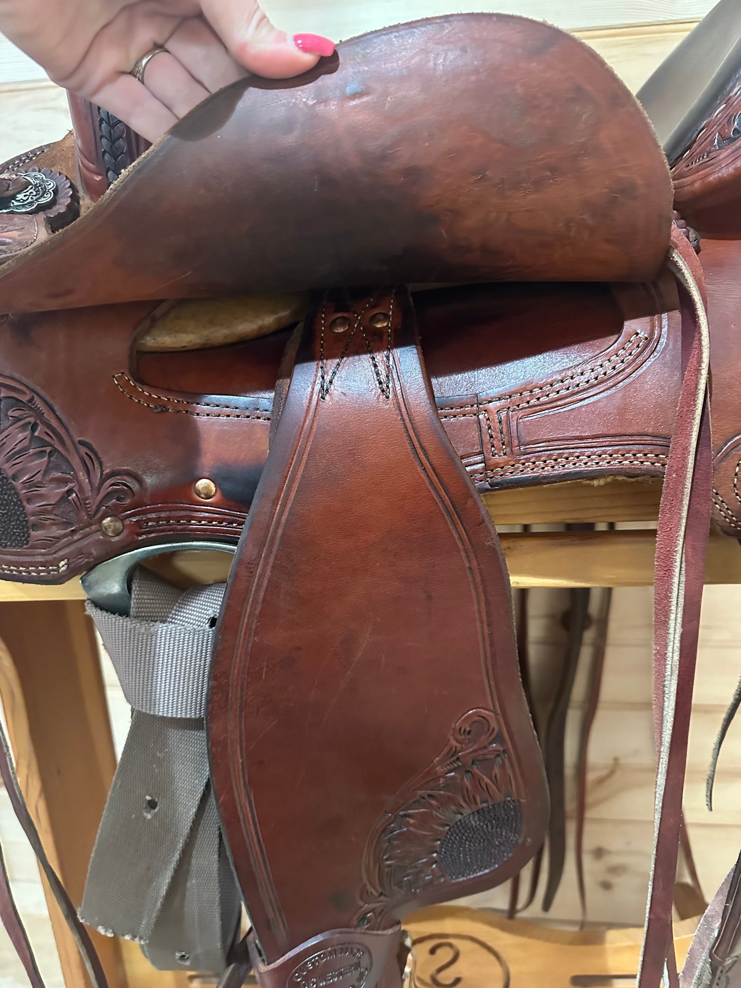 13” DC Western Sunflower Barrel Racing Saddle