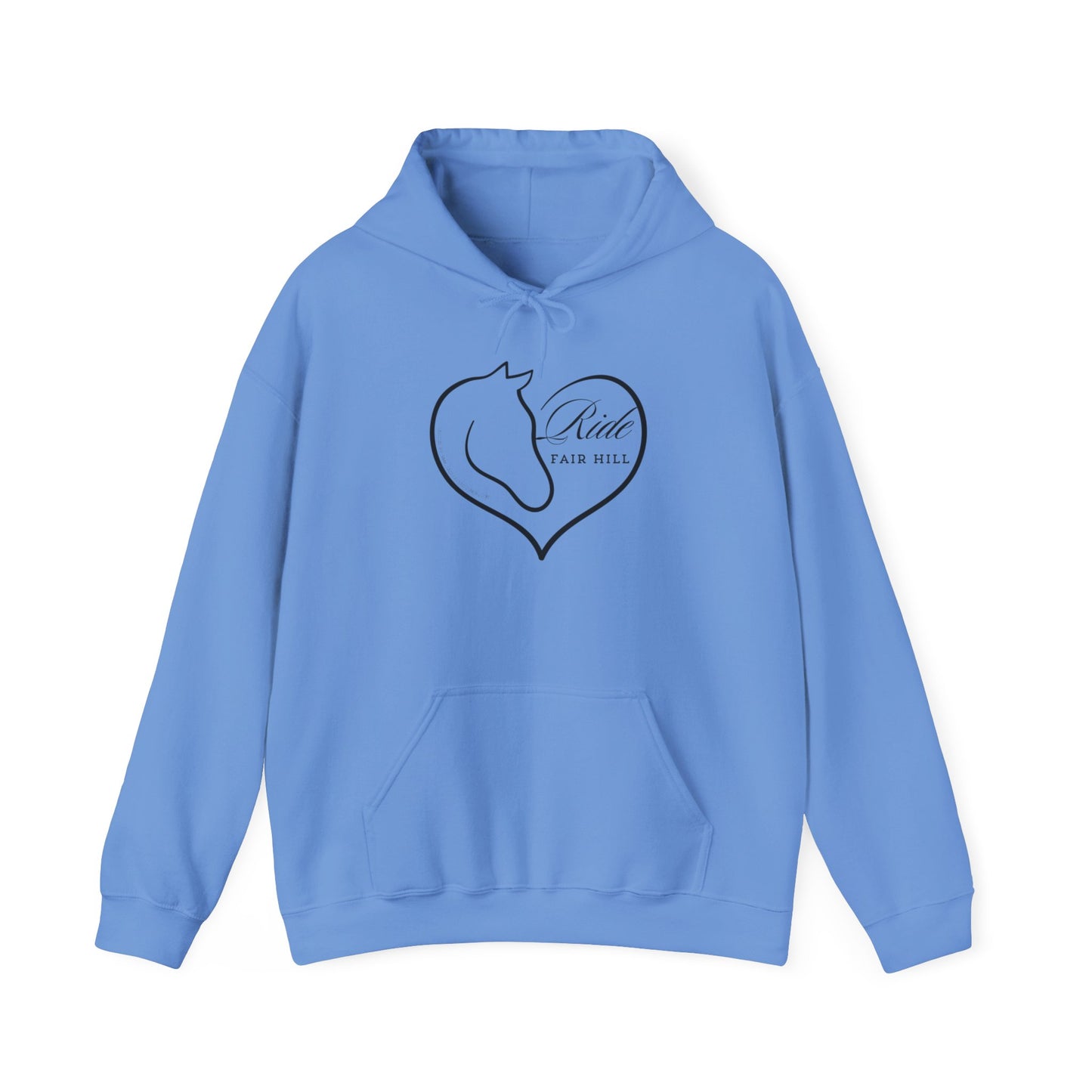 Hoodie - Ride Fair Hill Heart Logo Unisex Heavy Blend Sweatshirt